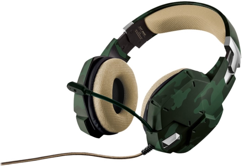 TRUST CUFFIA GAMING TRUST CARUS GXT322C JUNGLE CAMOUFLAGE TRUST CUFFIA GAMING TRUST CARUS GXT322C JUNGLE CAMOUFLAGE